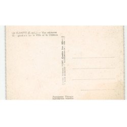 LA CLAYETTE: générale sur la ville et le château vue aérienne 10X15 - très bon état