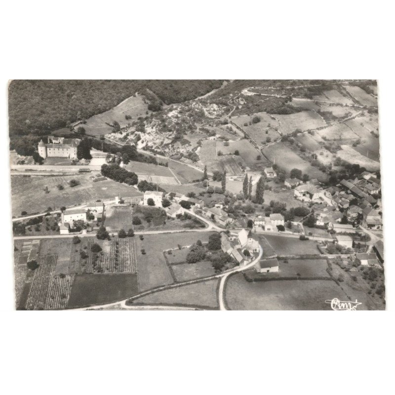 CRUZILLE: vue générale vue aérienne 10X15 - très bon état