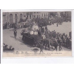 VITRE: inauguration du château-hôtel-de-ville, 1913, cortège fleuri - très bon état