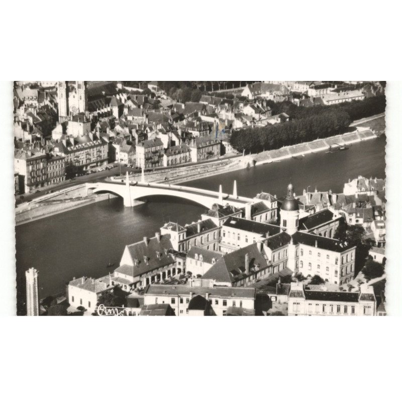 CHALON-sur-SAONE: vue panoramique vue aérienne 10X15 - très bon état