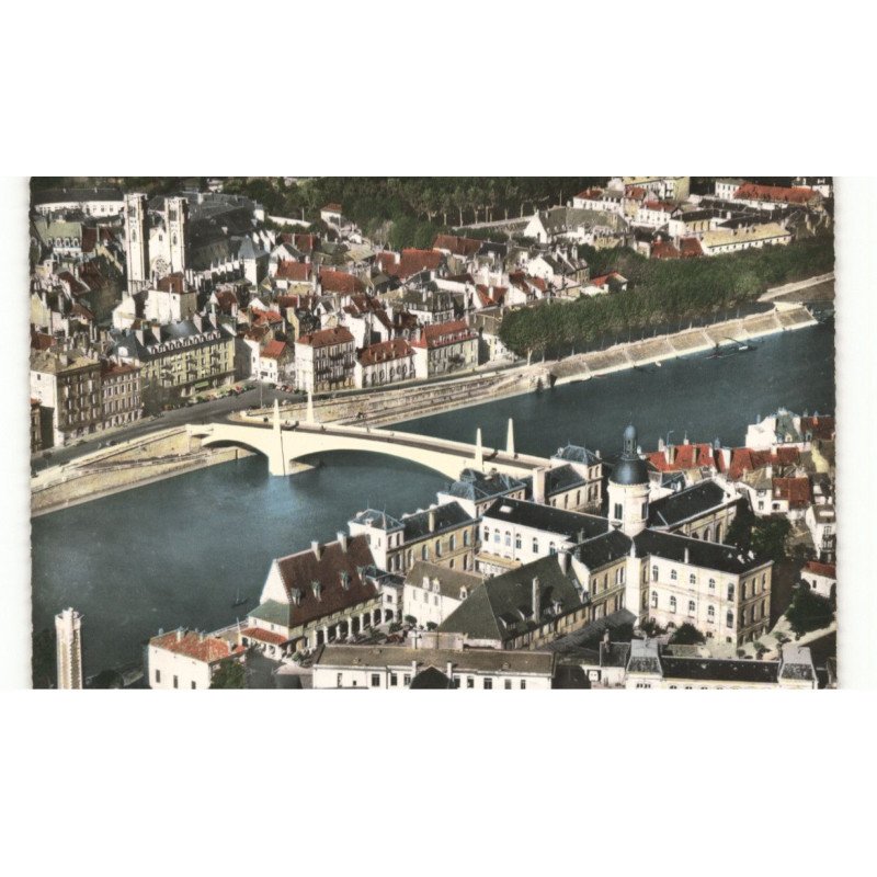 CHALON-sur-SAONE: vue panoramique vue aérienne 10X15 - très bon état