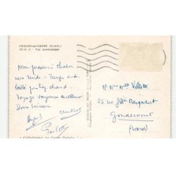 CHALON-sur-SAONE: vue panoramique vue aérienne 10X15 - très bon état
