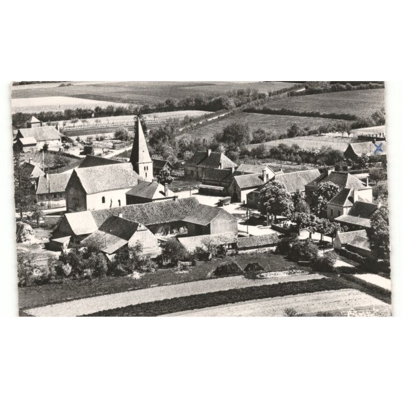 BERGESSERIN: vue sur le bourg vue aérienne 10X15 - très bon état
