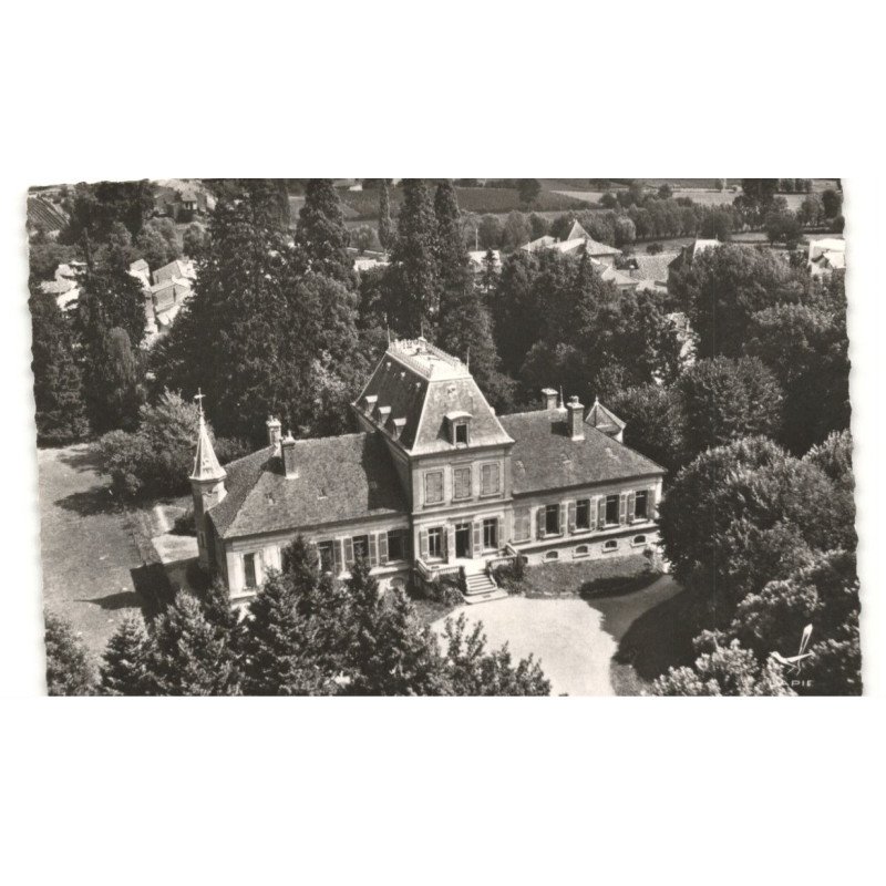 SAINT-MARTIN-BELLE-ROCHE: le château vue aérienne 10X15 - état