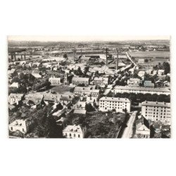 MONTCHANIN-les-MINES: la place roger salengroe et les nouvelles cités vue aérienne 10X15 - très bon état