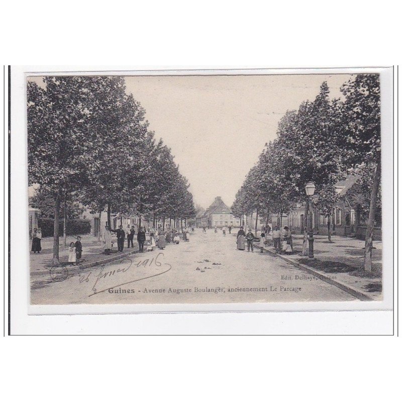 GUINES : avenue auguste boulanger, anciennement le parcage - tres bon etat