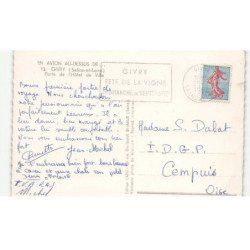 GIVRY: porte de l'hôtel de ville vue aérienne 10X15 - très bon état