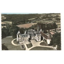 DRACY-les-COUCHES: le château vue aérienne 10X15 - très bon état