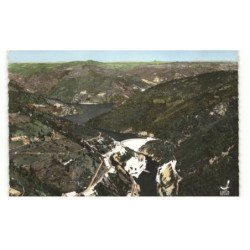 GORGES de la TRUYERES: barrage de couesques vue aérienne 10X15 - très bon état