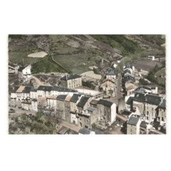 SAINT-SERNIN-sur-RANCE: place du fort et avenue de saint-affrique vue aérienne 10X15 - très bon état