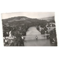 PONT DE LA MADELEINE: hôtel-restaurant "belle rive" vue aérienne 10X15 - très bon état