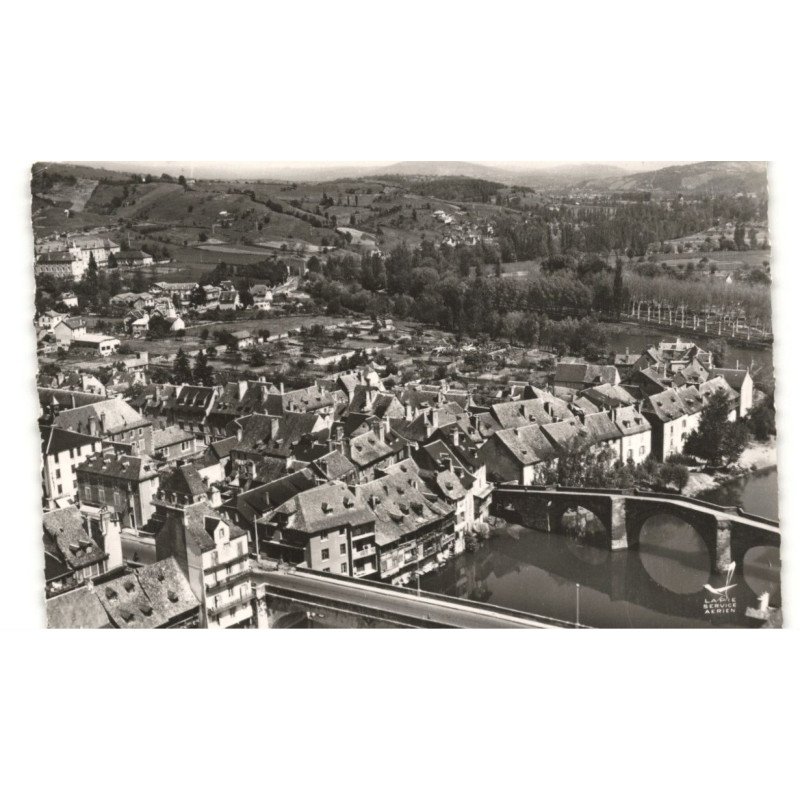 GORGES de la TRUYERE: le château de vallon vue aérienne 10X15 - très bon état