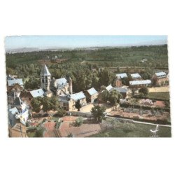 CEIGNAC: la basilique et pensionnat marie-immaculée vue aérienne 10X15 - très bon état