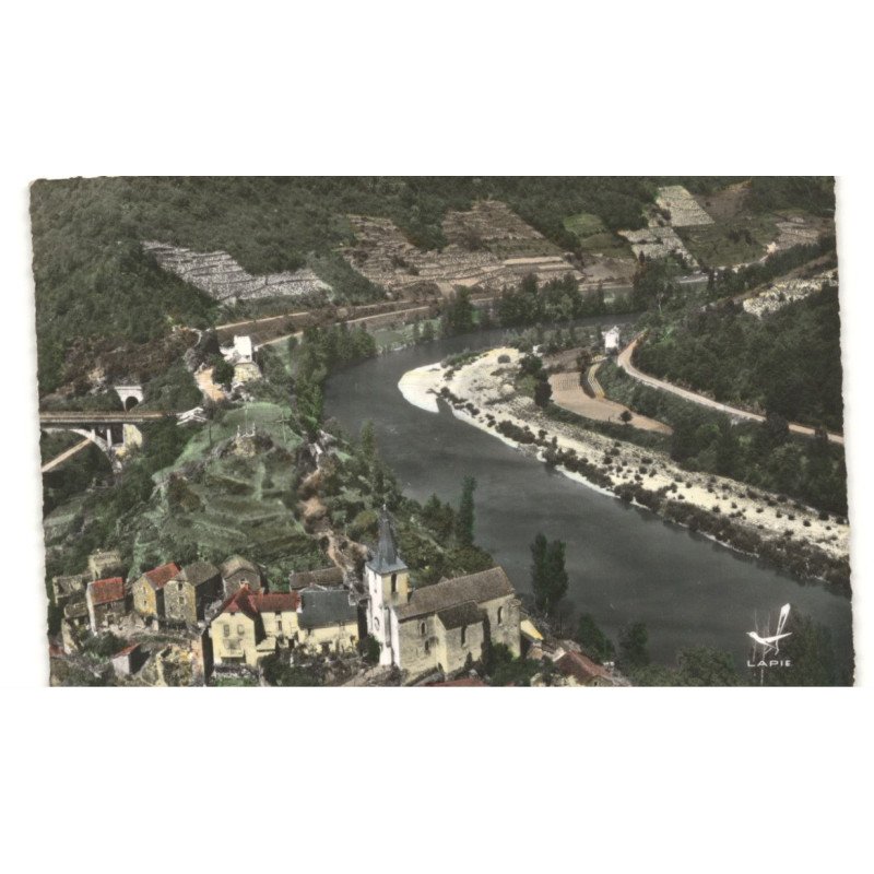 LINCOU: vallée du tarn vue aérienne 10X15 - très bon état