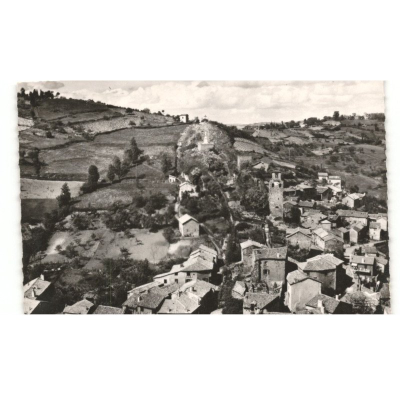 AUBIN CRANSAC: le fort, le calvaire vue aérienne 10X15 - très bon état