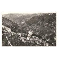 GORGES de la TRUYERE: le château vue aérienne 10X15 - très bon état