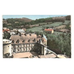 BOURNAZEL: cour d'honneur du château vue aérienne 10X15 - très bon état