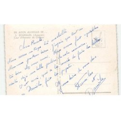 BOURNAZEL: cour d'honneur du château vue aérienne 10X15 - très bon état