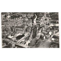 SAINT-AFFRIQUE: vallée de la sorgue et les 4 ponts vue aérienne 10x15 - état
