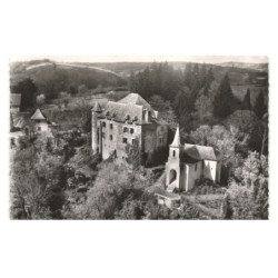 PORT-D'AGRES: château de gironde et la chapelle vue aérienne 10x15 - très bon état