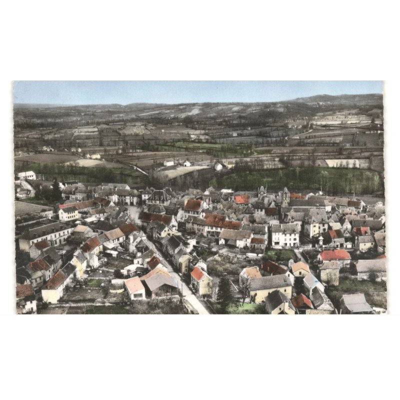 RIGNAC: vue panoramique vue aérienne 10x15 - très bon état