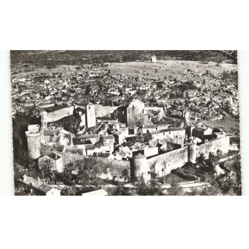 LA COURVERTOIRADE: ancienne commanderie des templiers XIIe siècle vue aérienne 10x15 - très bon état