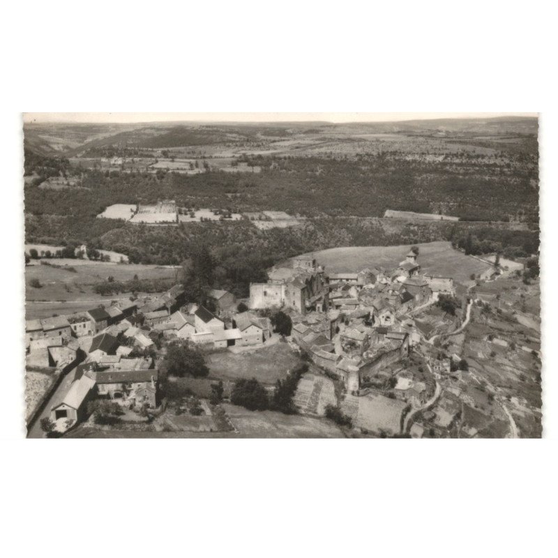 CASTELNAU-PEGAYROLS vue générale au fond les causses de rouviaguet vue aérienne 10x15 - très bon état