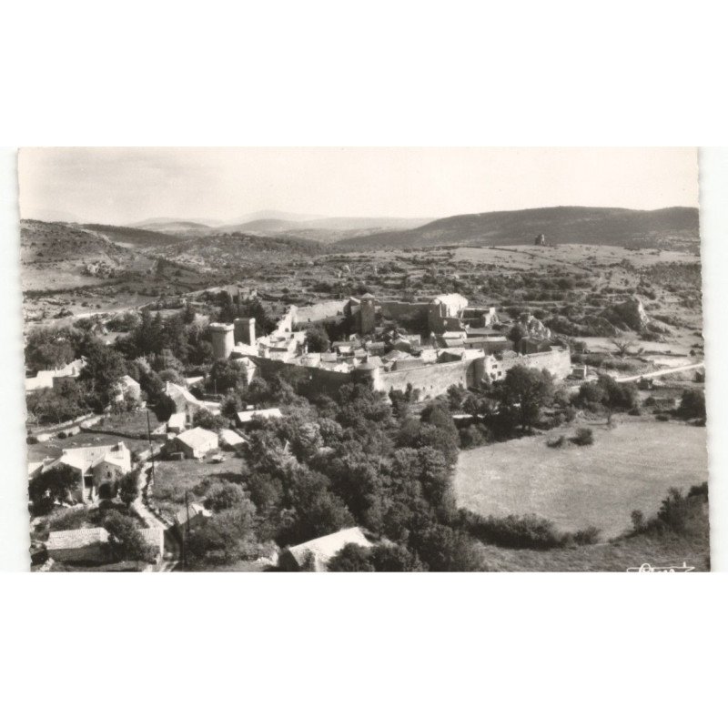 LA COURVERTOIRADE: ville fortifiée du XIIe siècle, vue générale vue aérienne 10x15 - très bon état