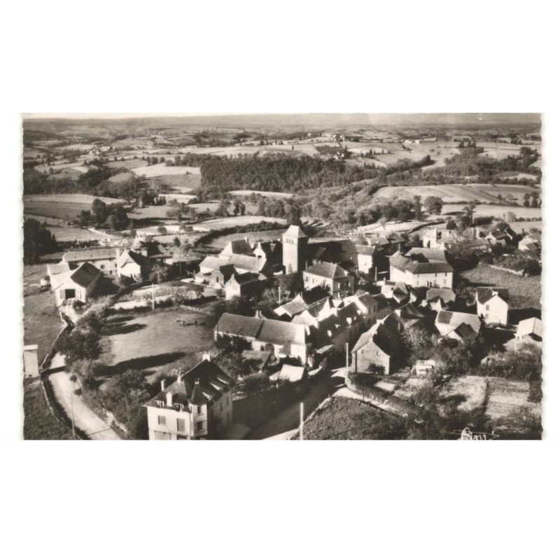 COLOMBIES: vue générale vue aérienne 10x15 - très bon état