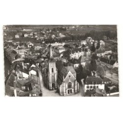 LOUHANS: vue générale, l'église vue aérienne 10X15 - très bon état