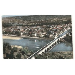 DIGOIN: vue sur la ville et le pont aqueduc vue aérienne 10X15 - très bon état