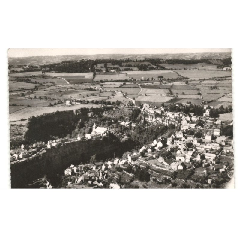 BOZOULS: vue générale vue aérienne 10x15 - état