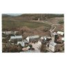 AUBRAC: vue générale au fond, la colonie de vacances la résidence vue aérienne 10x15 - très bon état