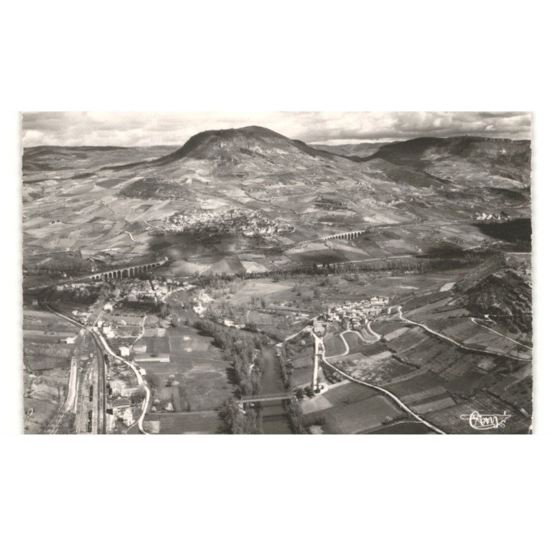 AGUESSAC: paulhe et compeyre vue aérienne 10x15 - très bon état