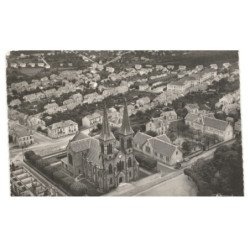 LE CREUSOT: église saint-henri et son quartier vue aérienne 10X15 - très bon état