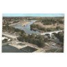 DIGOIN: cercle nautique, la piscine et pont sur la loire vue aérienne 10X15 - état