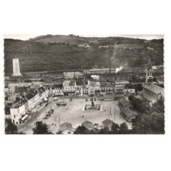 LE CREUSOT: place schneider vue aérienne 10X15 - très bon état