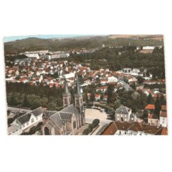 LE CREUSOT: l'église saint-henry vue aérienne 10X15 - très bon état