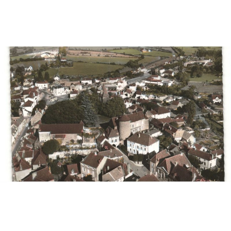 CHAROLLES: le château vue aérienne 10X15 - très bon état