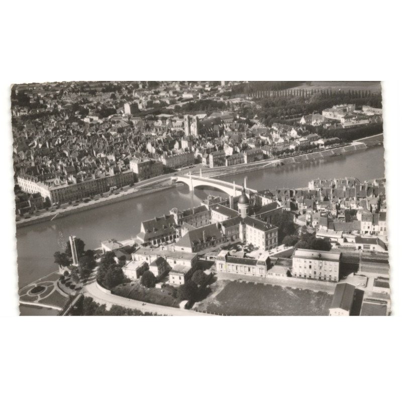 CHALONS-sur-SAONE: vue aérienne 10X15 - très bon état