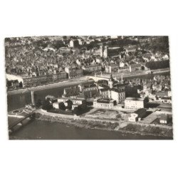 CHALON-sur-SAONE: vue panoramique vue aérienne 10X15 - très bon état (timbe arraché)