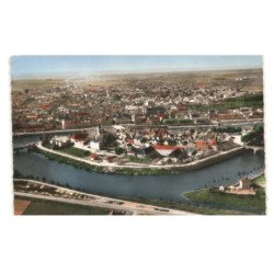 CHALON-sur-SAONE: l'ile saint-laurent vue aérienne 10X15 - très bon état
