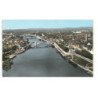 CHALON-sur-SAONE: la saône vue aérienne 10X15 - très bon état