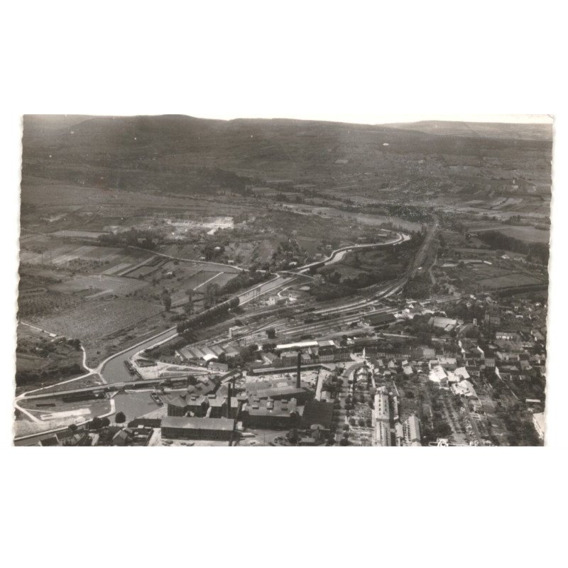 CHAGNY: sur la quartier industriel et le canal vue aérienne 10X15 - très bon état