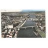 CHALON-sur-SAONE: les ponts sur la saône vue aérienne 10X15 - très bon état (timbre arraché)