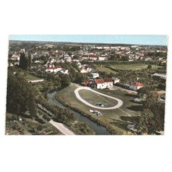 CHAGNY: vue générale, au 1er plan, terrain de camping vue aérienne 10X15 - très bon état