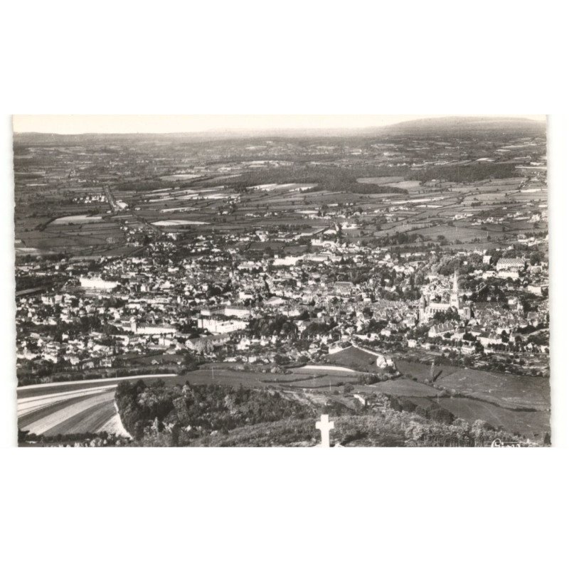 AUTUN: vue générale vue aérienne 10X15 - très bon état