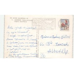 LOUHANS: l'église saint-pierre vue aérienne 10X15 - très bon état