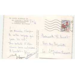 CHALON-sur-SAONE: la cathédrale saint-vincent vue aérienne 10X15 - très bon état