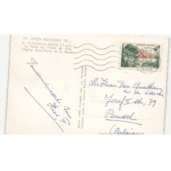 CHALON-sur-SAONE: la place de l'hôtel de ville, l'église saint-pierre et le musée aérienne 10X15 - très bon état